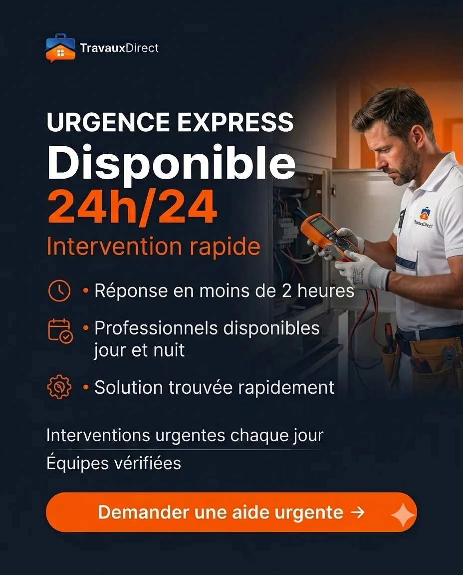Urgence express : intervention rapide disponible 24h/24